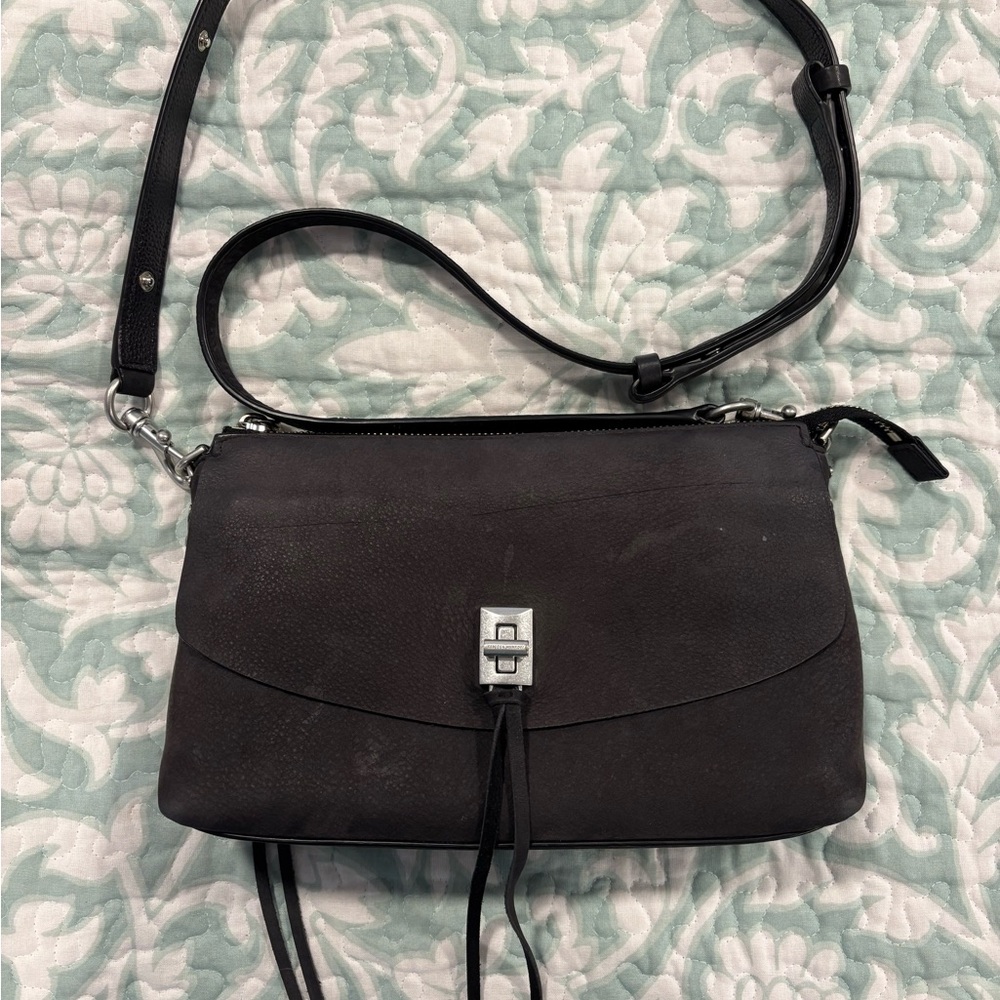 Rebecca Minkoff Gray Suede Crossbody Bag